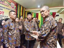 Kepengurusan Ikatan Keluarga Besar Orgen Tunggal Tembilahan (IKBOT)  Priode 2020-2023 Tembilahan (foto/Rgo)