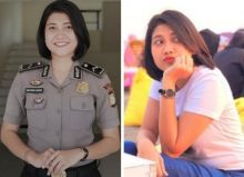 Polwan cantik Nur Widya Lestari bertugas di Polres Takalar, Sulawesi Selatan (foto/int)