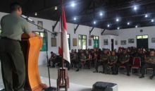 Kodim 0314/Inhil menggelar kegiatan pembekalan pembinaan kesiapan aparat komando kewilayahan dan kemampuan teritorial di wilayah Kodim 0314/Inhil (foto/Rgo)