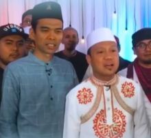 Ustadz Das'ad Latif bertemu Ustadz Abdul Somad (foto/int)