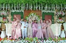 Ibu dan tiga putrinya gelar nikah bareng