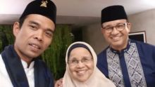 Ustadz Abdul Somad unggah foto bersama Ibu Anies Baswedan (foto/int)