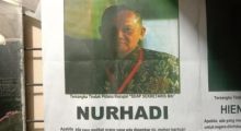 Pengumuman dari KPK yang menerangkan status Nurhadi sebagai buron. Foto: int 