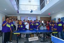 Kepala SKK Migas Sumbagut membuka Porwada Tenis Meja PWI Riau