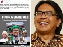 Ade Armando tanggapi muncul poster ajakan tolak Ahmadiyah yang mengatasnamakan Ormas (foto/int)