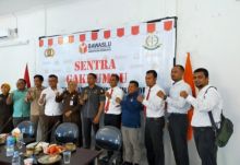 Bawaslu Kabupaten Bengkalis menggelar rapat bersama sentra penegakan hukum dan terpadu (foto/Hari)