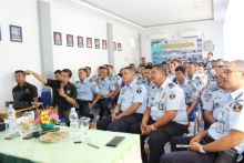 Lembaga pemasyarakatan (Lapas) kelas II A Bengkalis Jalan Pertanian Bengkalis secara rutin melakukan pembinaan dan juga mensosialisasikan Pencegahan Pemberantasan, Penyalahgunaan dan Peredaran Gelap Narkoba (foto/Hari)