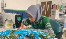 Sheila putri asli asal Desa Lalang Kabung, Kabupaten Pelalawan, Riau ini tertarik dengan teknologi di PT Asia Pacific Rayon (foto/ist)