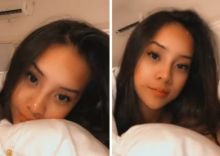 Anya Geraldine tertahan di atas kasur, enggan kemana-mana sejak heboh virus corona (foto/int)