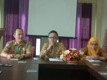 Rumah Sakit Umum Daerah (RSUD) Bengkalis meniadakan jam besuk kepada pasien (foto/Hari) 