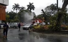 Penyemprotan Disinfektan di Pekanbaru