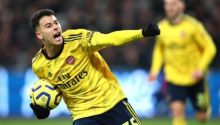 Penampilan pemain muda Gabriel Martinelli bersinar di musim perdananya dengan Arsenal (foto/int)