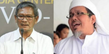 Kolase foto Ustaz Zulkarnain dan Achmad Yurianto