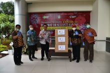 Hasil produksi petani hutan yang diserahkan KLHK untuk membantu tenaga medis melayani pasien Corona. Foto: ist 