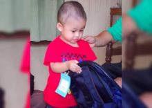 Muhammad Fateh Aqil Mohd Nazmee, 2 tahun, tertular virus corona dari salah satu anggota keluarga. sumber: Facebook/Persatuan Sokongan Anak-Anak Kanser - Pesona/asiaone.com