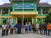 Pemuda Muhammadiyah Riau Gelar Aksi Penyemprotan Disinfektan
