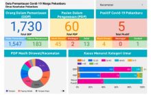 Grafik kasus corona di Pekanbaru