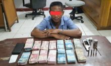 Satu orang pelaku tindak pidana pencurian dengan kekerasan (Curas) berhasil dibekuk tim opsnal reskrim Polsek Mandau (foto/Hari)