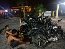 Sejumlah ABG diamankan Satlantas Polresta pekanbaru karena melakukan aksi balap liar, Minggu dini hari