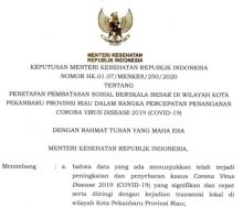Surat Menkes Terawan