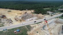 Progres pengerjaan Tol Pekanbaru-Dumai. (Foto: Istimewa)