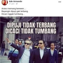 Ade Armando unggah foto editan Gubernur DKI Jakarta Anies Baswedan (foto/int)