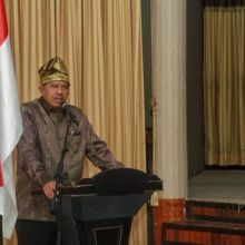 Bupati Siak, Alfedri saat memberikan pengarahan (foto/ist)