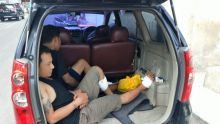 Dua orang pria pelaku pencurian dengan kekerasan (Curas) ini pun berhasil ditangkap (foto/Amri)