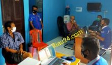 Jajaran Satuan Polisi air (Satpolair) Polres Bengkalis mengamankan tiga orang nelayan warga negara asing (WNA) asal negara Malaysia (foto/Hari)