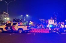 Penutupan Jalan Sudirman (int)