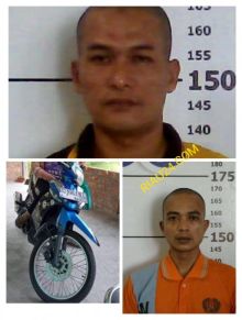 Foto dua narapidana yang kabur dari Lapas Bengkalis. Foto. Istimewa