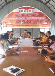 Gugus Tugas Percepatan Penanganan Covid-19 Kabupaten Indragiri Hilir (Inhil) menerapkan peraturan larangan mudik lebaran tahun 2020 (foto/Ist)