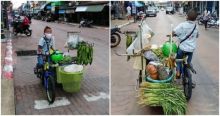 Sedih, Bocah Berumur 10 Tahun Ini Harus Berjuang Untuk Hidup Dengan Menjual Sayuran Demi Membiayai Kakek dan Neneknya 