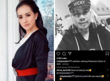 Vicky Prasetyo dan Shinta Bachir saling balas komentar pakai kata beb dan sayang (foto/int)