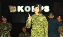 Foto Feby yang sempat viral di media sosial. Foto: int 