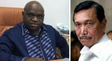 Natalius Pigai dan Luhut Panjaitan
