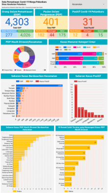 Info grafis data Covid-19 Pekanbaru