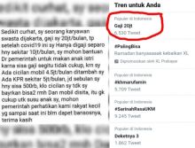 Heboh, Ada Karyawan di Jakarta Curhat Bergaji Rp20 Juta, Tapi Ngaku Rakyat Kecil dan Mau Dapat Bansos Akibat Pandemi Covid-19 (foto/int)