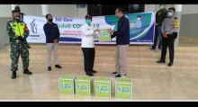 Peduli Masyarakat Terdampak Covid-19, PT TGI Serahkan Bantuan Limbako Pada Pemkab Siak (foto/ist)