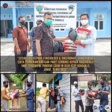 KSOP Bengkalis Pasang Spanduk Himbauan, Tidak Mudik dan Tidak Piknik (foto/Hari)