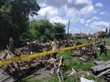 Penyegelan pasar kaget Pekanbaru