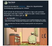 Karikatur yang diunggah Jokowi