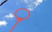 Penampakan benda putih di angkasa yang membuat heboh. Foto: int