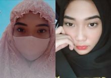 Cindy Caroline merasakan shalat Id pertama kali dalam seumur hidupnya (foto/int)