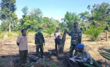 Koramil 02 Bersama Polsek Rambah Tingkatkan Patroli Karlahut