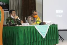 Dandim 0314/Inhil Pimpin Rakor dan Sosialisasi Persiapan Sambut Era New Normal (foto/ist)