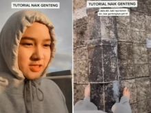 Viral Cewek Cantik Buat Tutorial Naik Genteng, Netizen: Aku yang Jantungan (foto/int)