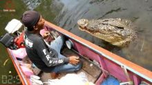 Viral Video Youtuber Kasih Makan Buaya Riska di Bontang Kaltim, Netizen: Panji Iri Melihat Ini (foto/int)