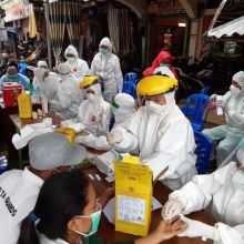 FOTO: Rapid dan Swab di sejumlah fasilitas pelayan publik di Kab. Bengkalis