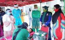 Semarakkan Milad Inhil ke 55, PMI Gelar Bhakti Sosial Donor Darah di Lingkungan Pemkab Inhil (foto/int)